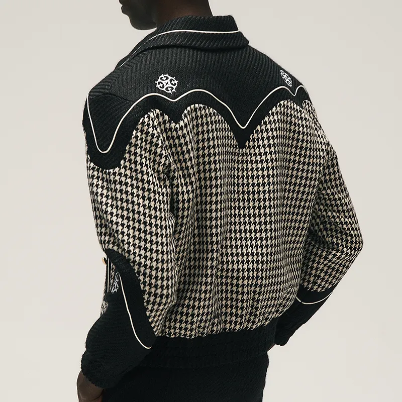 RAP STAR SERIES Houndstooth Tailored Jacket