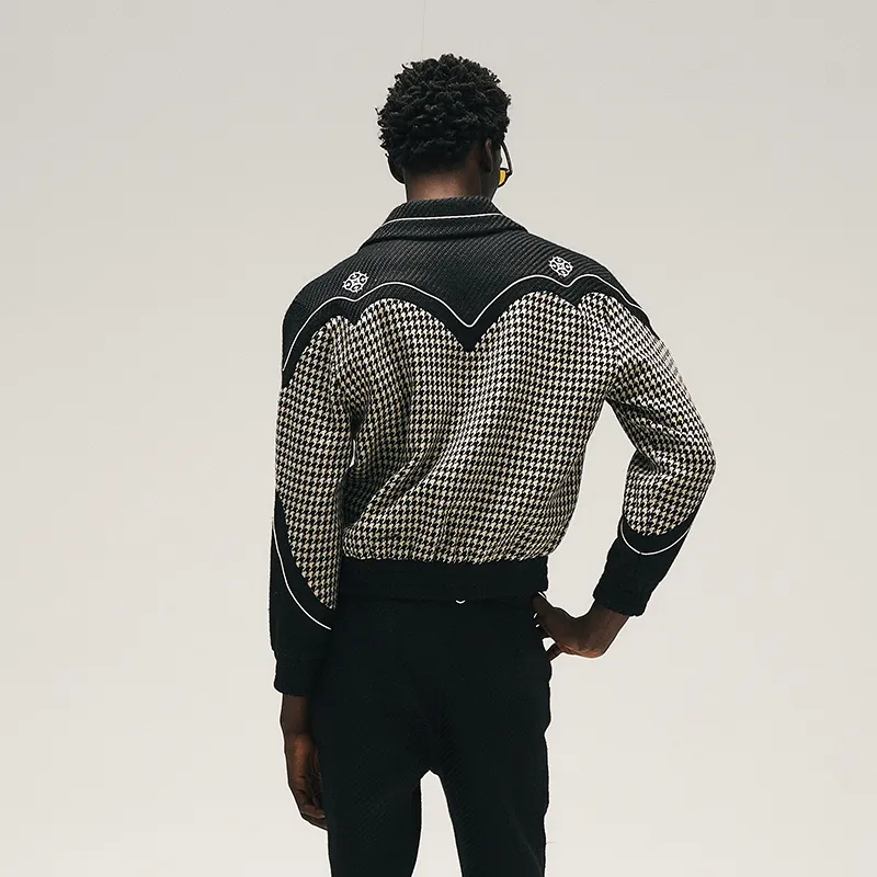 RAP STAR SERIES Houndstooth Tailored Jacket