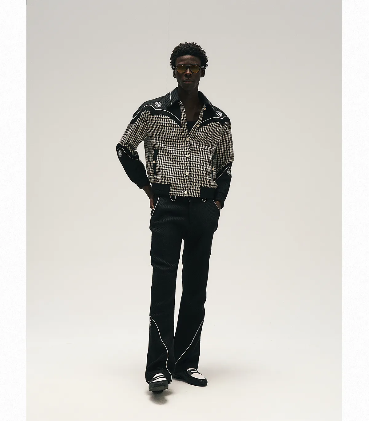 RAP STAR SERIES Houndstooth Tailored Jacket