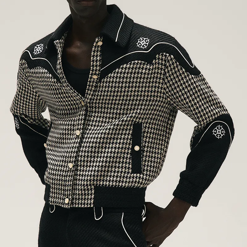 RAP STAR SERIES Houndstooth Tailored Jacket