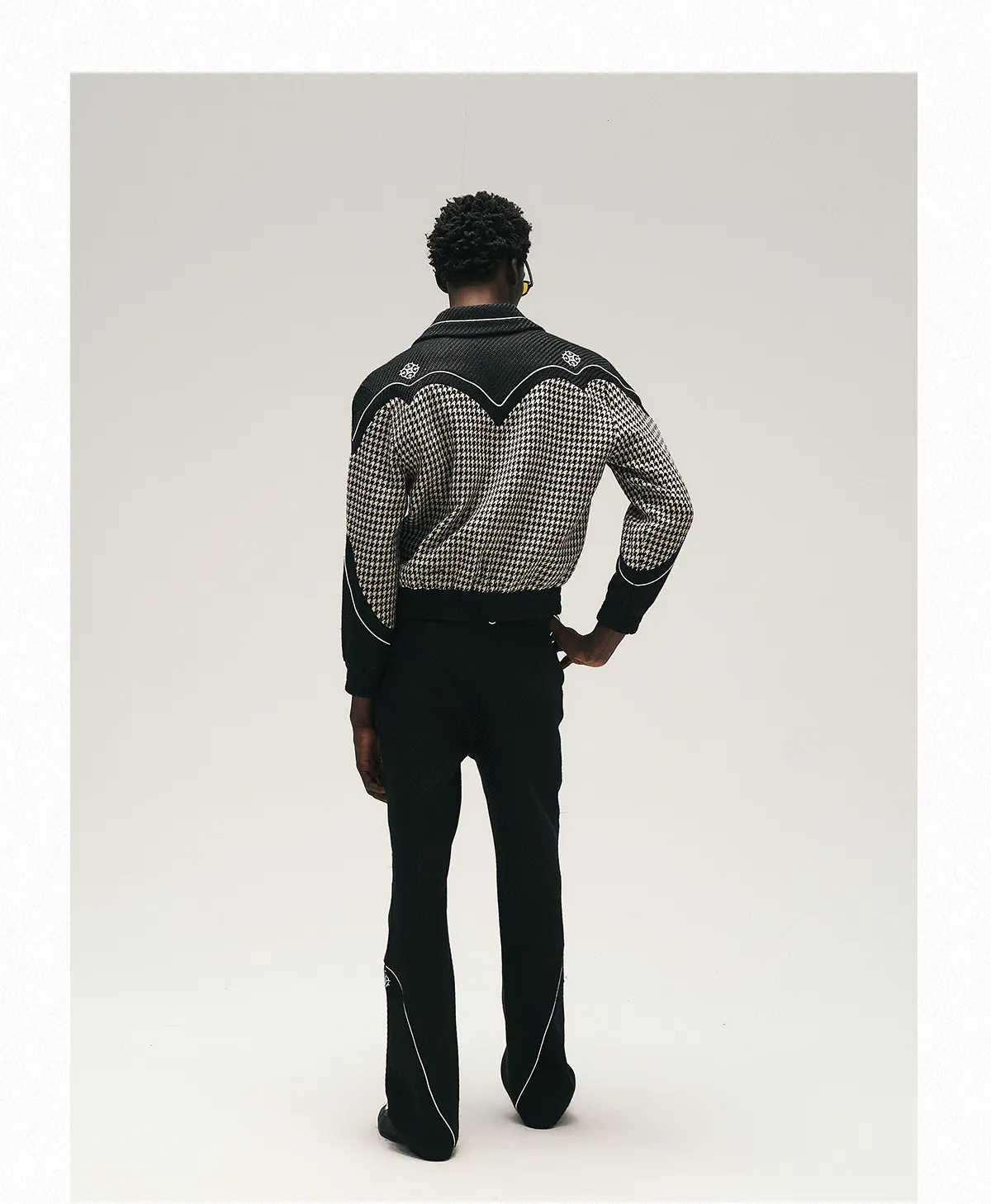 RAP STAR SERIES Houndstooth Tailored Jacket