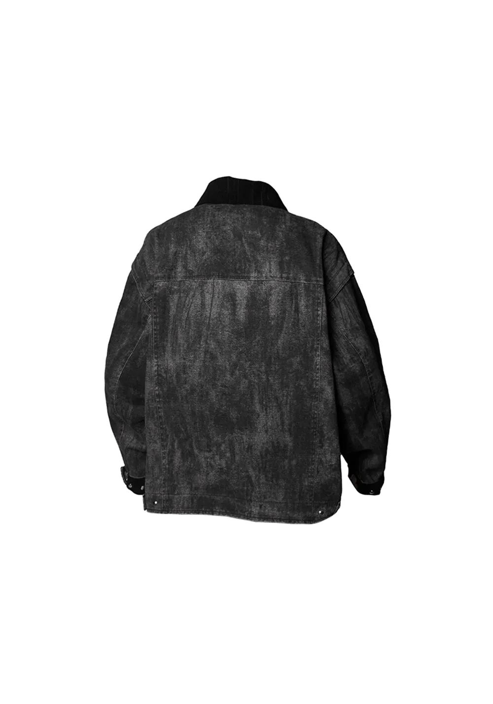 RELABEL Distressed Washed Multi-Pocket Jacket