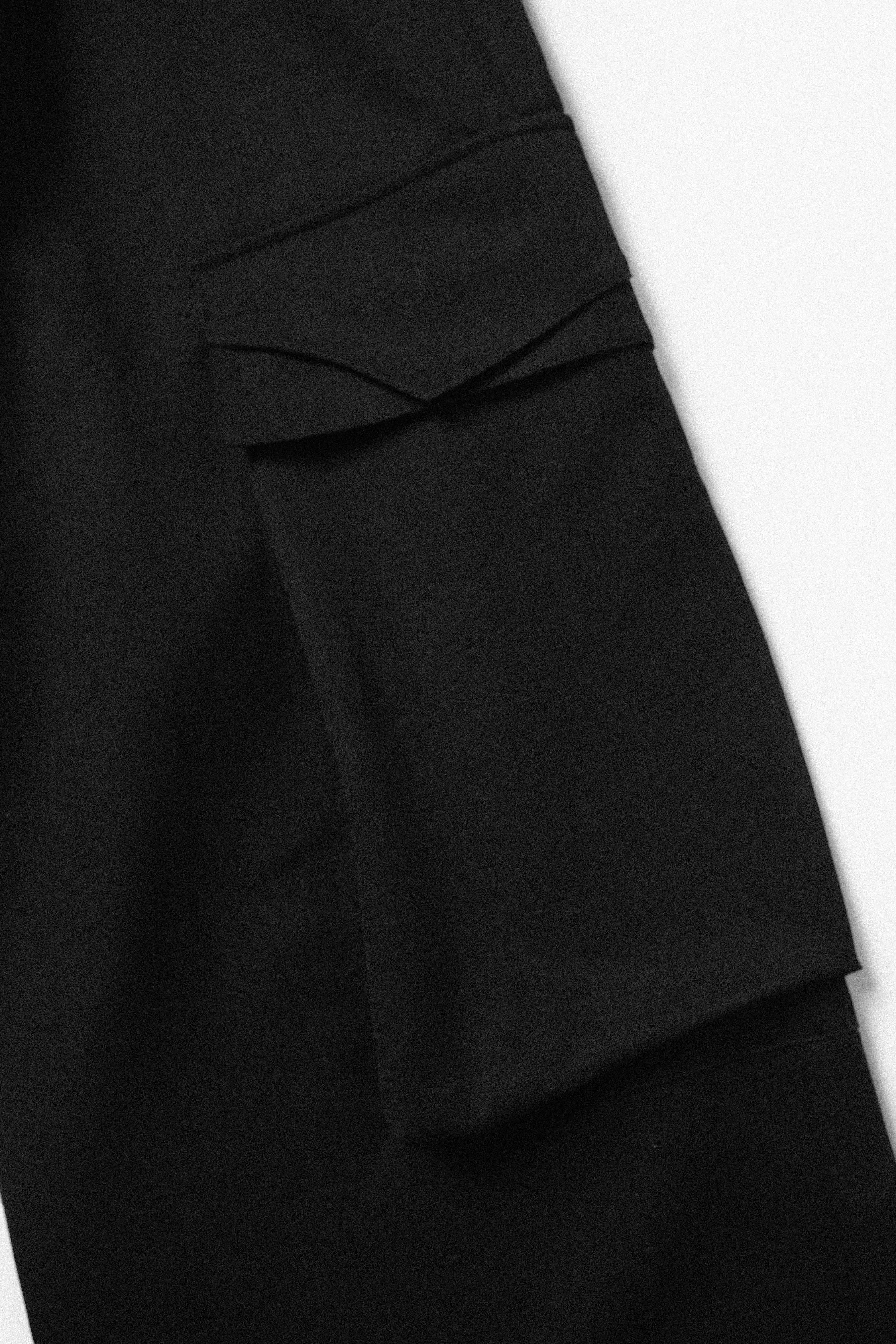 RELABEL Low-Rise Multi-Fold Asymmetrical Casual Suit Pants