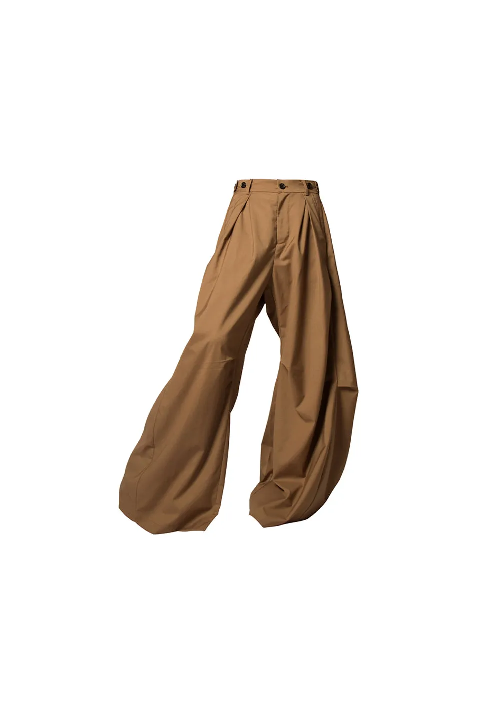 RELABEL Pleated And Draped Loose-Fitting Scimitar Suit Pants