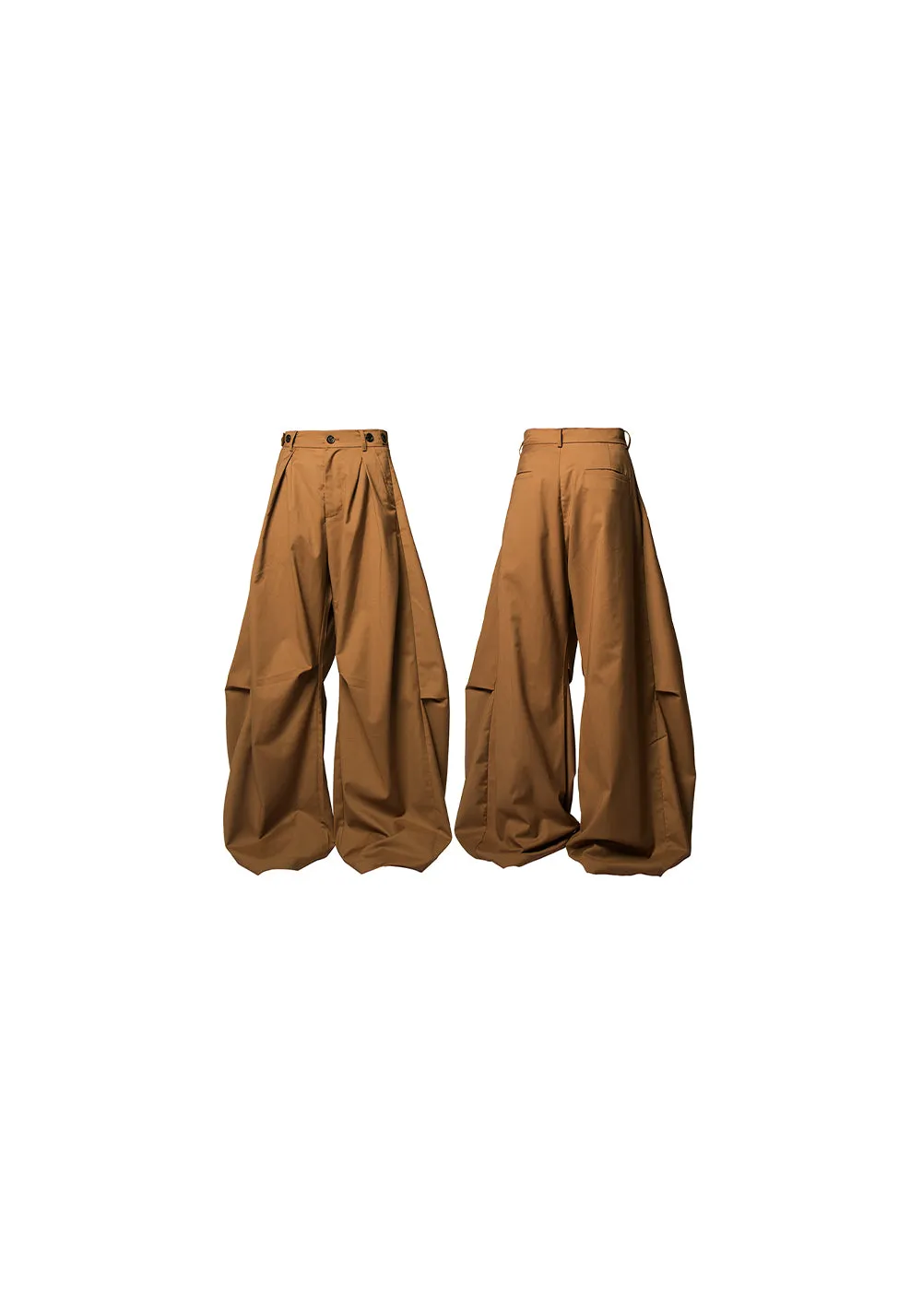 RELABEL Pleated And Draped Loose-Fitting Scimitar Suit Pants