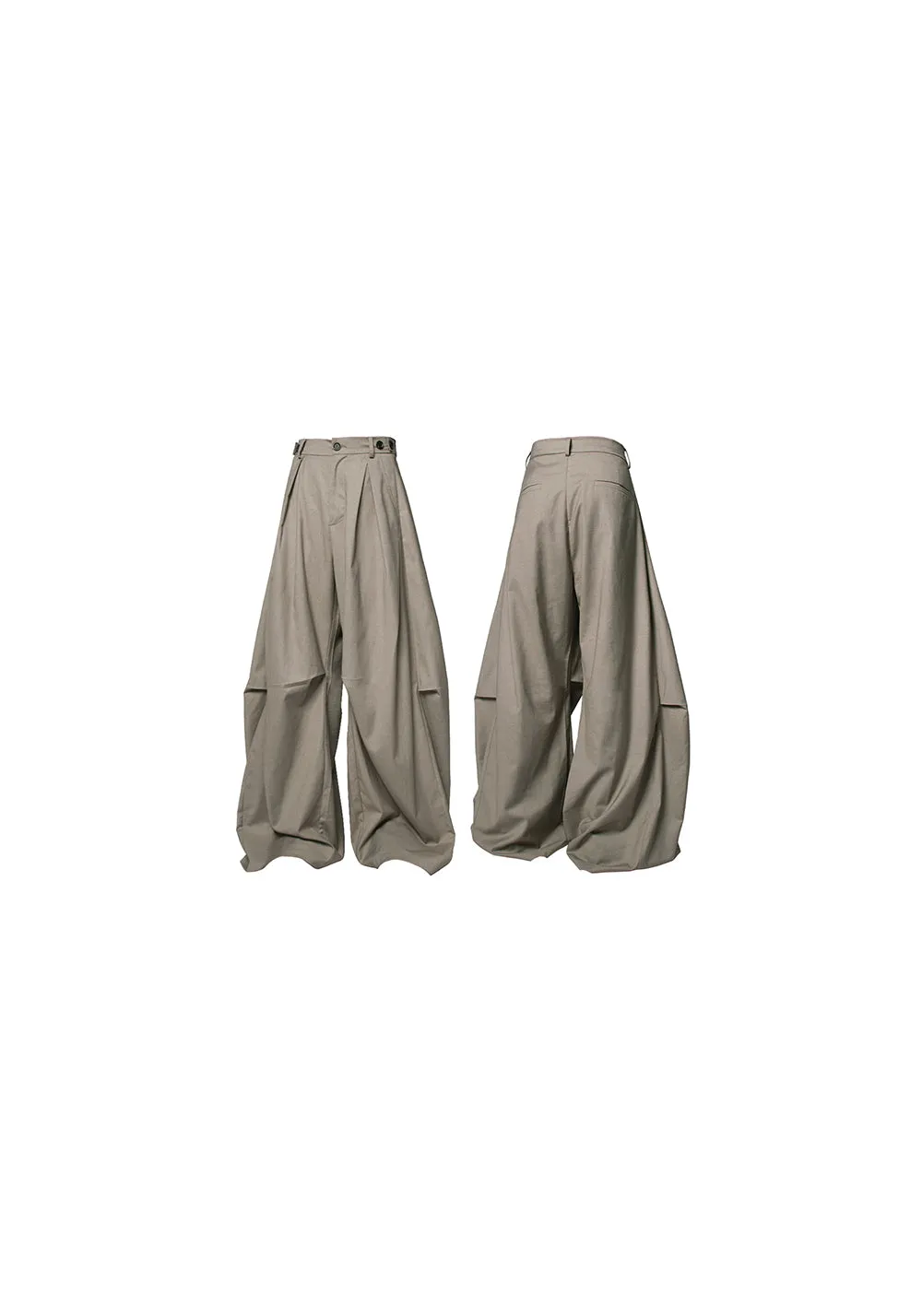 RELABEL Pleated And Draped Loose-Fitting Scimitar Suit Pants
