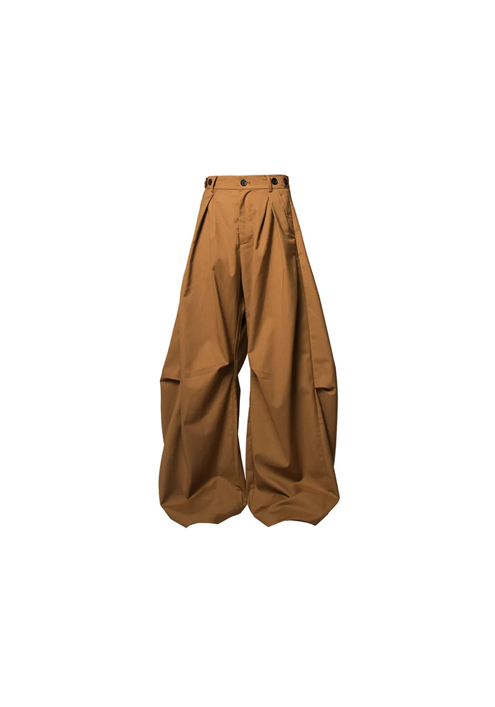 RELABEL Pleated And Draped Loose-Fitting Scimitar Suit Pants