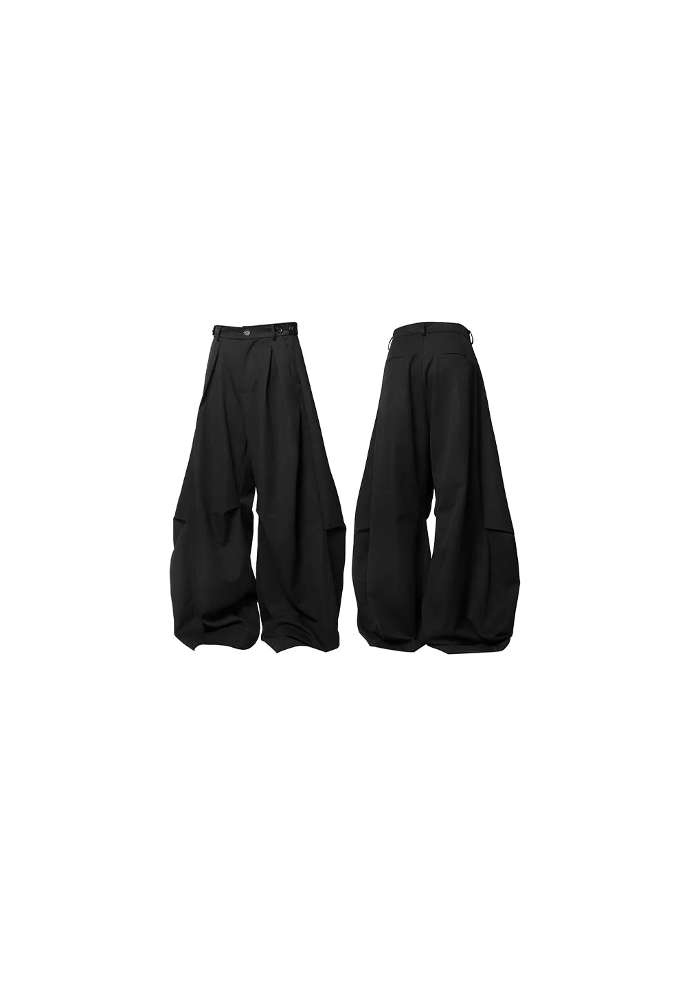 RELABEL Pleated And Draped Loose-Fitting Scimitar Suit Pants