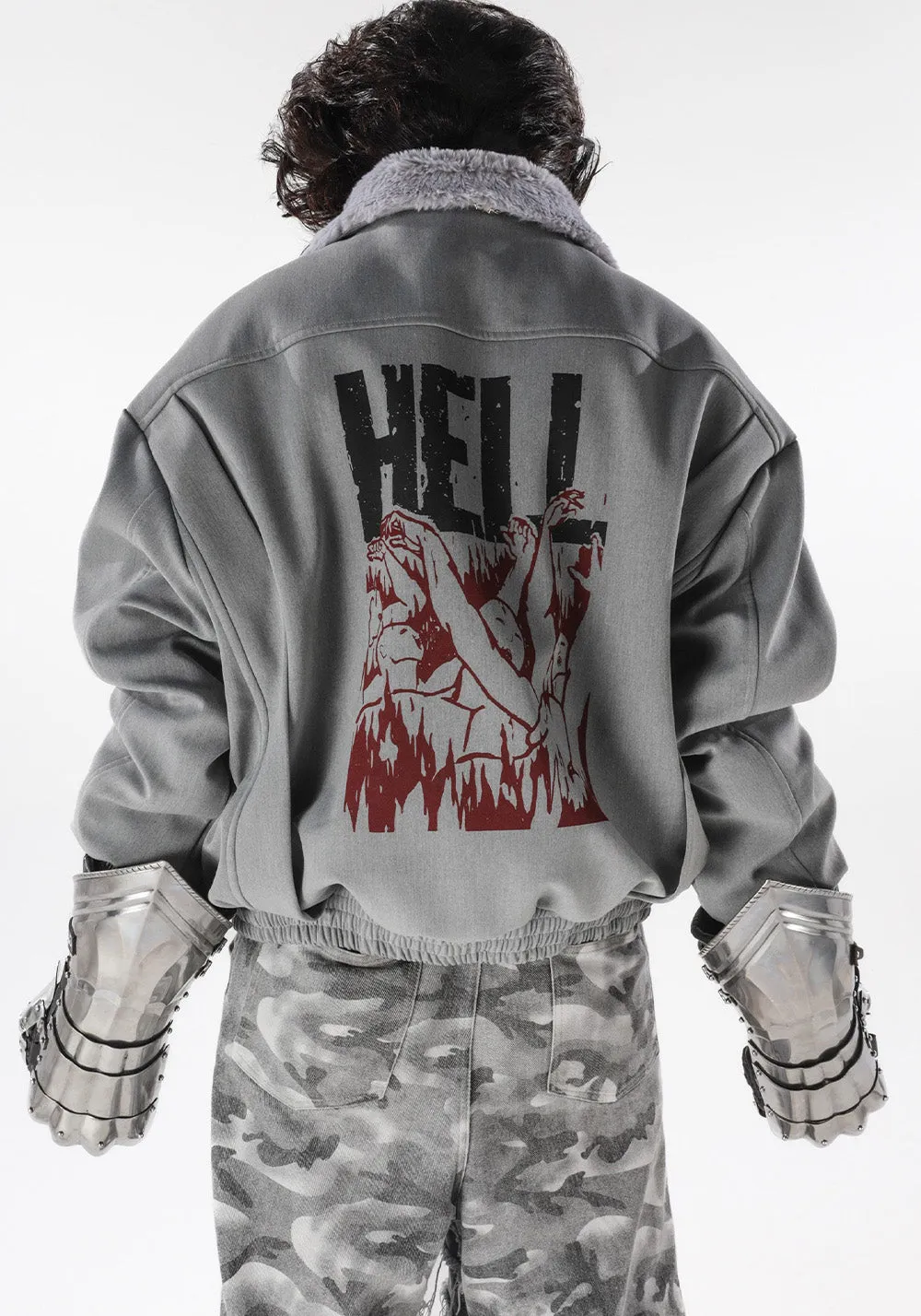 Reversible Plush Plane Jacket