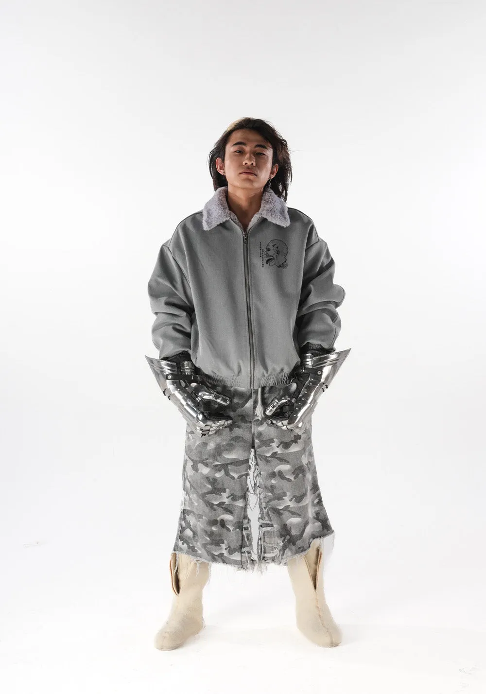 Reversible Plush Plane Jacket