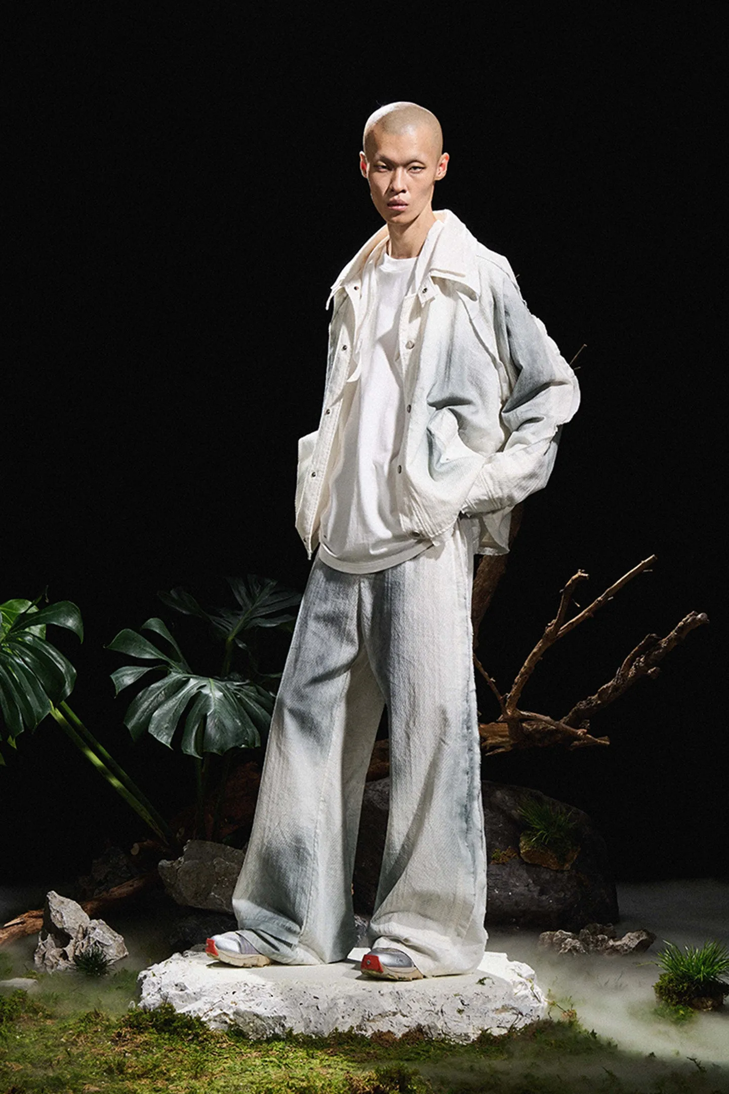 Ripped Washed Casual Pants