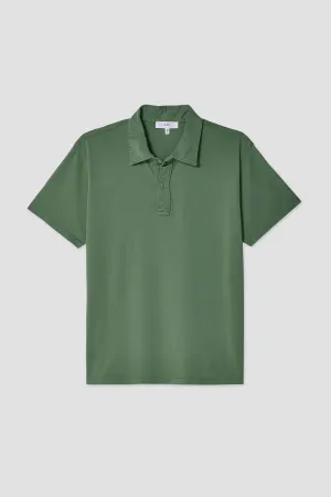Save Khaki Short Sleeve Supima Jersey Polo