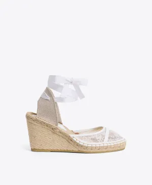 Selen 70 White Lace Wedge