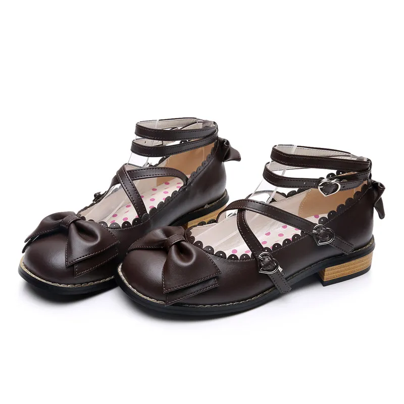 Simple Bow Flat Shoes