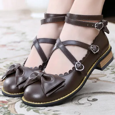 Simple Bow Flat Shoes