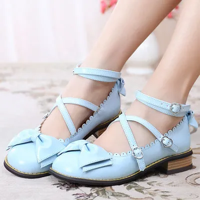 Simple Bow Flat Shoes