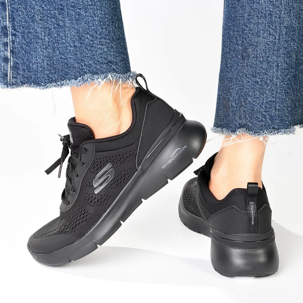 Skechers Skech-Air Dynamight 2.0 Lace Up Sneaker - Black Black