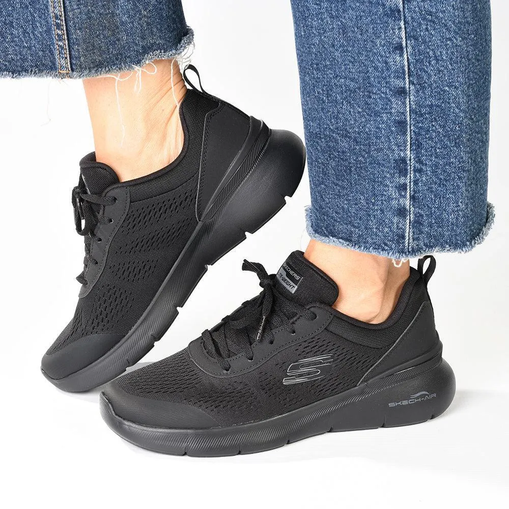 Skechers Skech-Air Dynamight 2.0 Lace Up Sneaker - Black Black