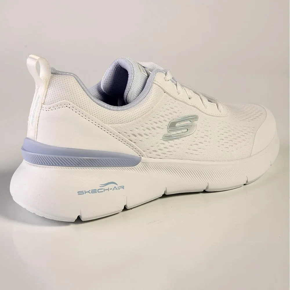 Skechers Skech-Air Dynamight 2.0 Lace Up Sneaker - White Light Blue