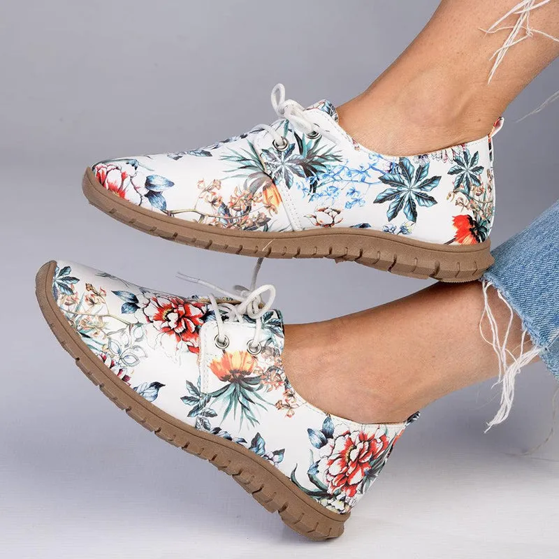 Soft Style by Hush Puppy Narissa Slip-On Floral Sneaker - White Multi