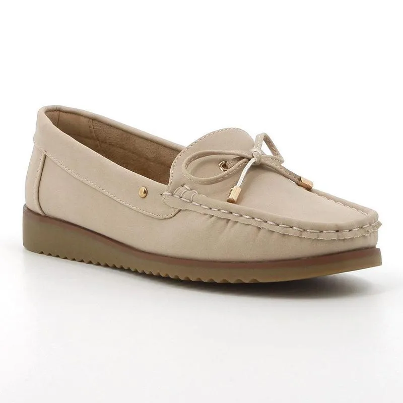 Soft Style by Hush Puppy Tony Nubuck Loafer  - Ivory