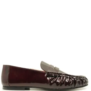 Spain Co Burgundy Patent Penny Loafer