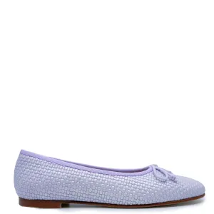 Spain Co Lilac Basketweave Ballet Flat