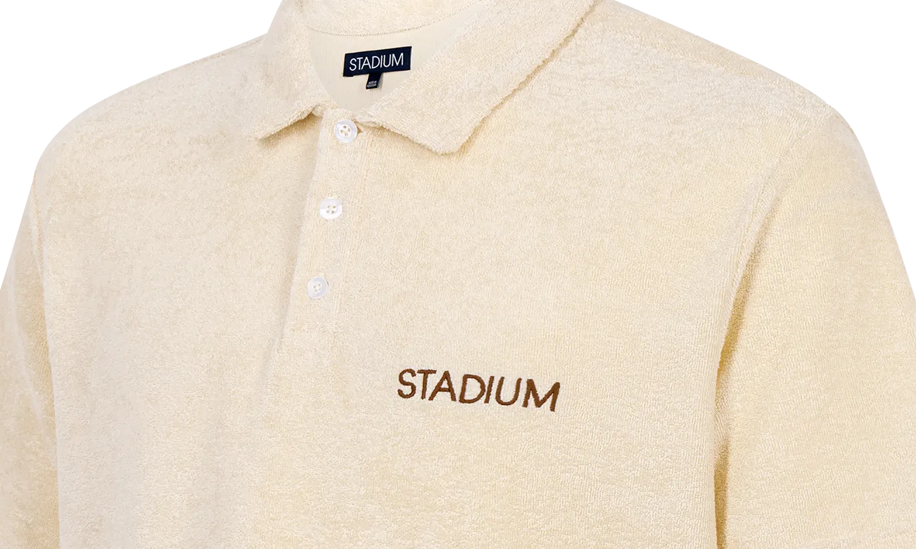 STADIUM Terry Polo "Parchment"