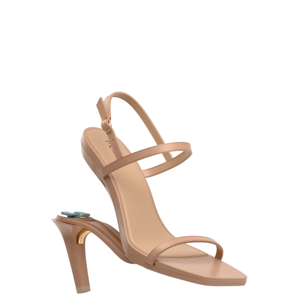 The Miranda - Latte Leather 4 Stiletto