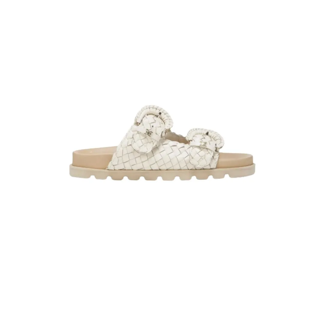 Tiffanie Slide Footbed Sandal Modern Ivory Leather