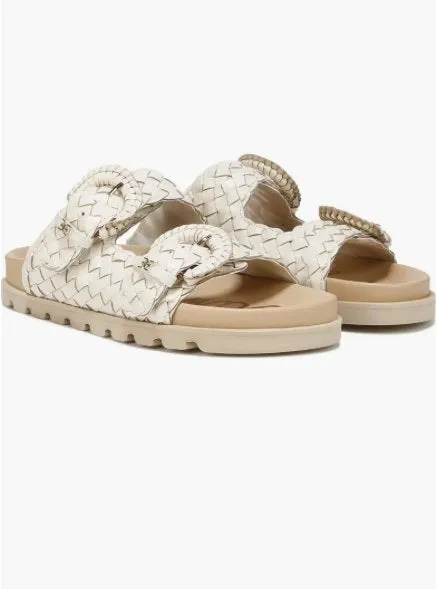 Tiffanie Slide Footbed Sandal Modern Ivory Leather