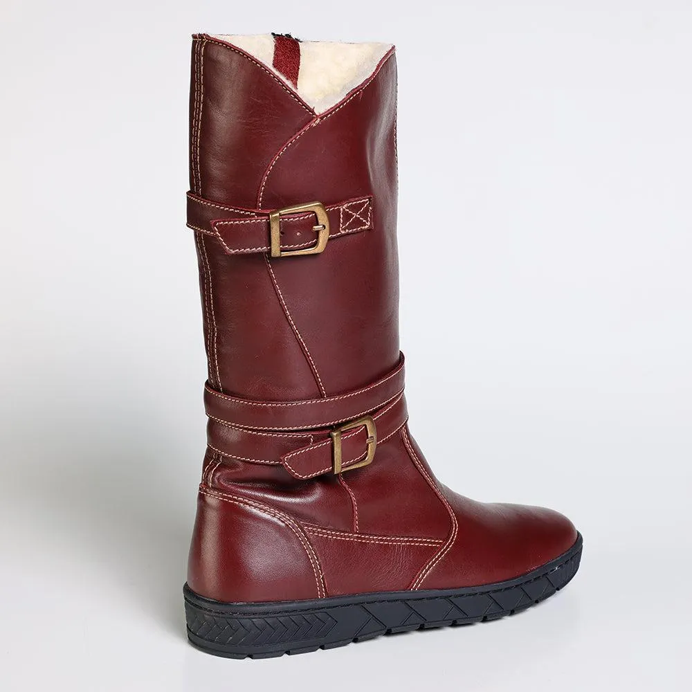 Tsonga Shakawe Military Leather Boot - Raisin