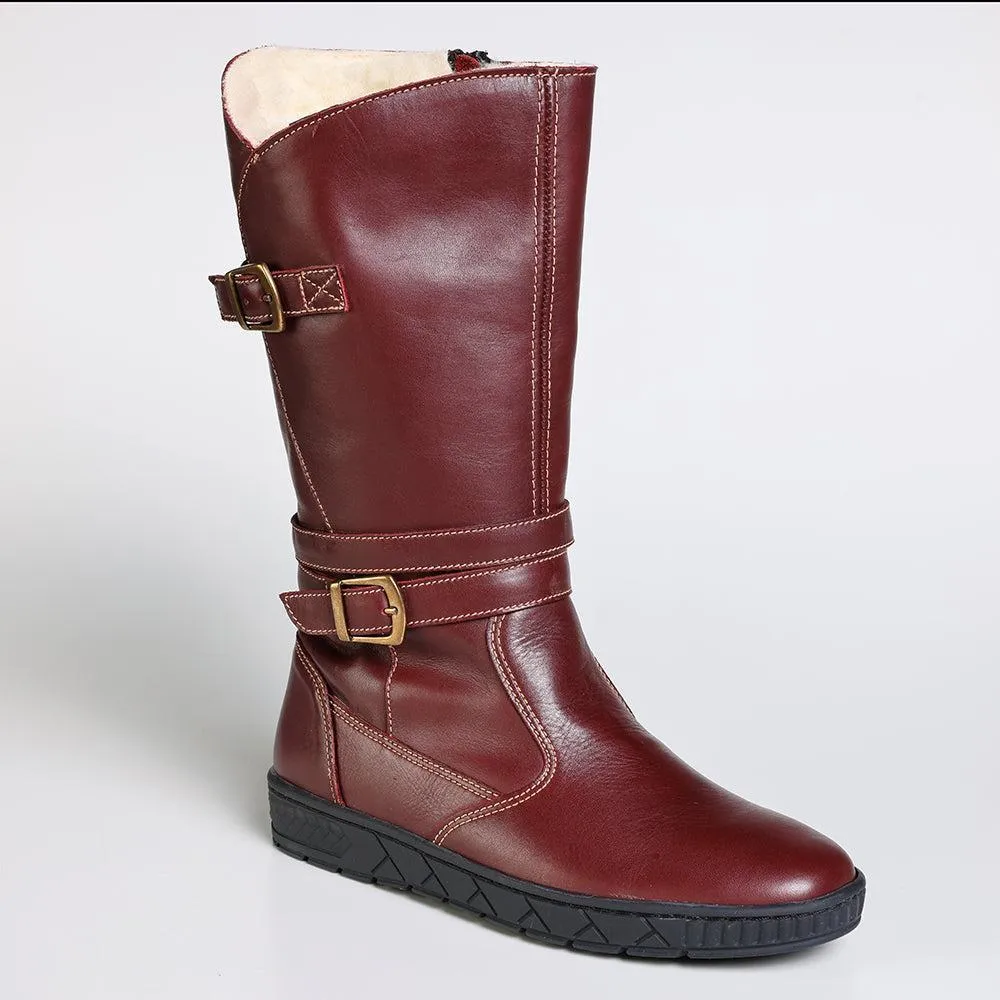 Tsonga Shakawe Military Leather Boot - Raisin