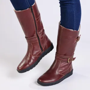 Tsonga Shakawe Military Leather Boot - Raisin