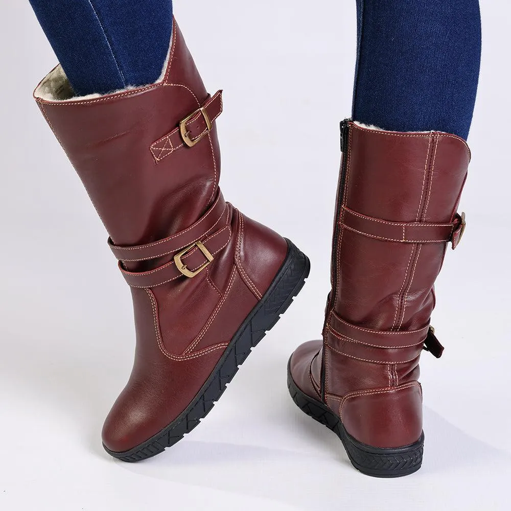 Tsonga Shakawe Military Leather Boot - Raisin