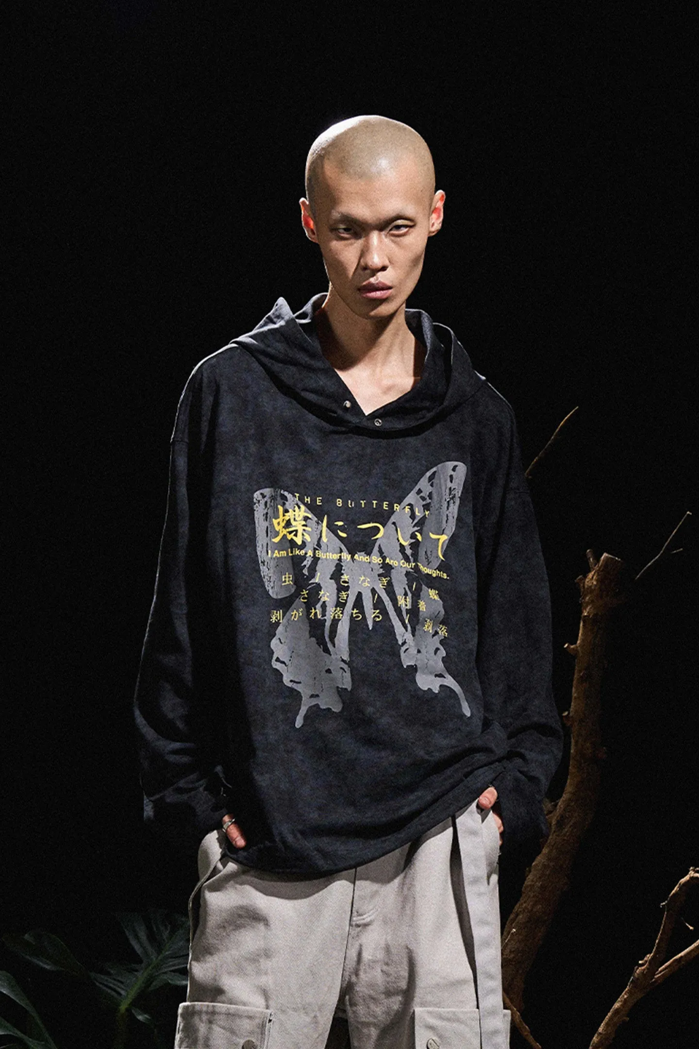 Two-tone Hooded Long Sleeves