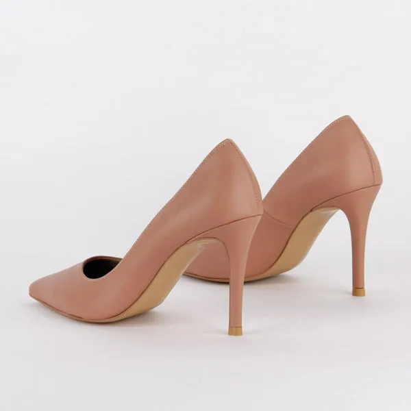 *UK size 13 - KAILANI - beige, 9cm heels