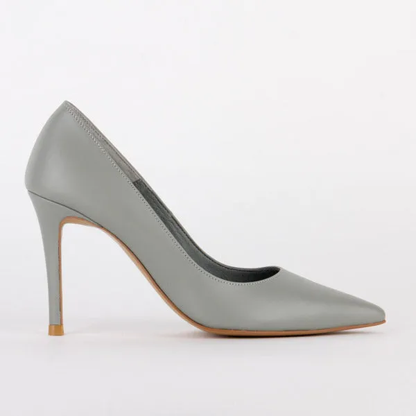 *UK size 13 - KAILANI - beige, 9cm heels