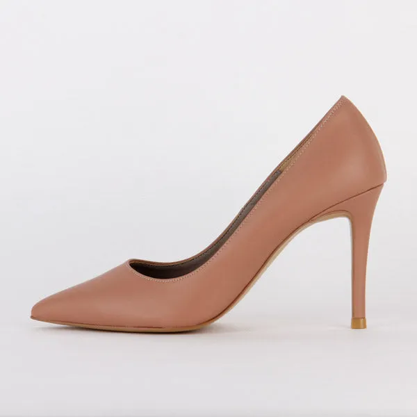 *UK size 13 - KAILANI - beige, 9cm heels