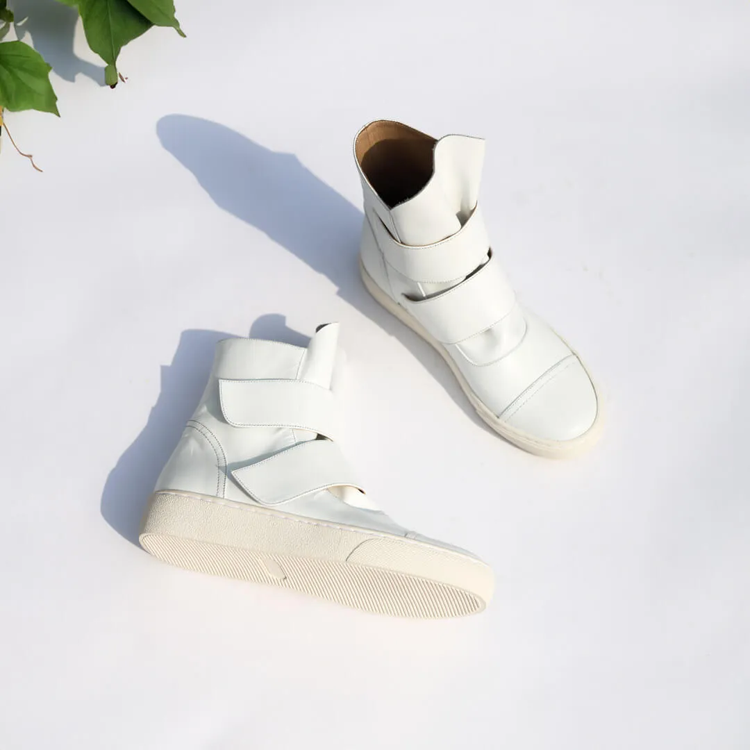 *UK size 2.5 - KANTA - white, 3cm heels