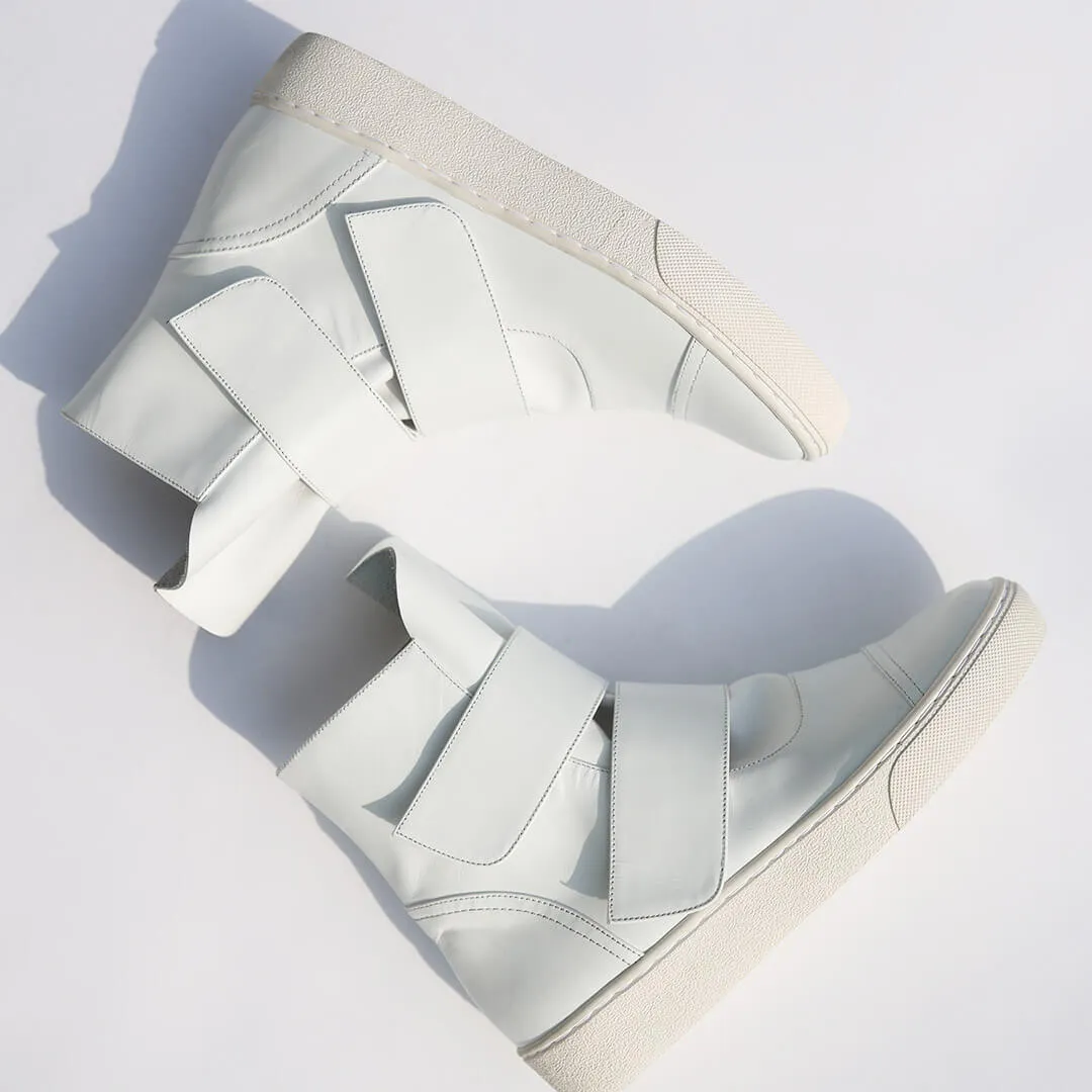 *UK size 2.5 - KANTA - white, 3cm heels