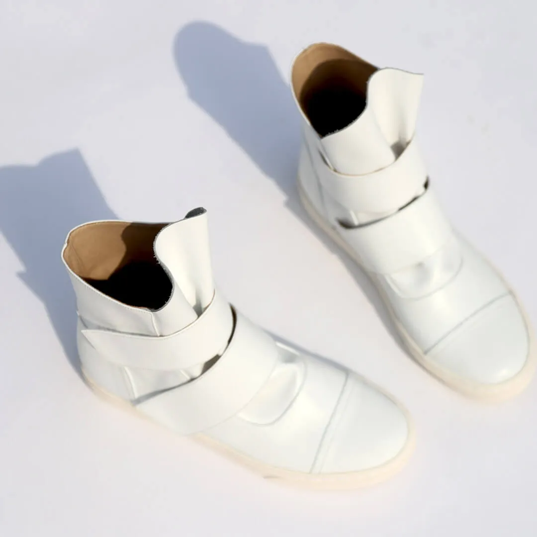 *UK size 2.5 - KANTA - white, 3cm heels