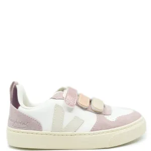 Veja x Bonpoint Pink Metallic Velcro Sneaker