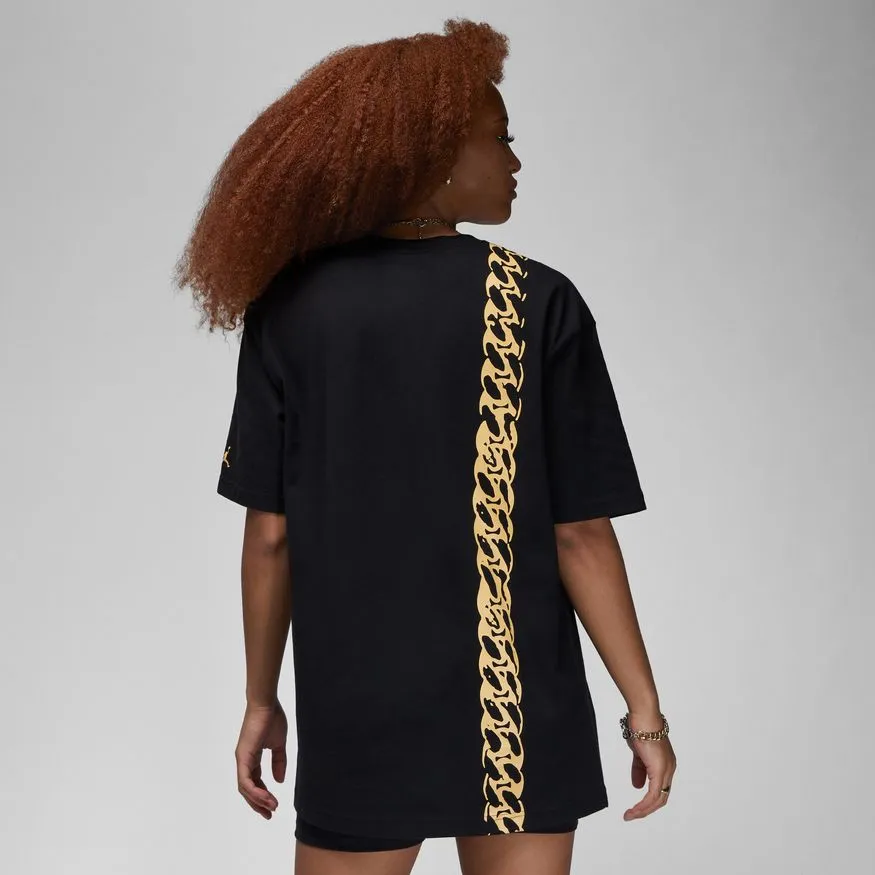 W OVERSIZED GRAPHIC T-SHIRT BLACK