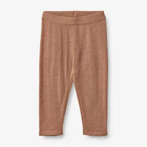 Wool Knit Trousers Neel | Baby - berry dust