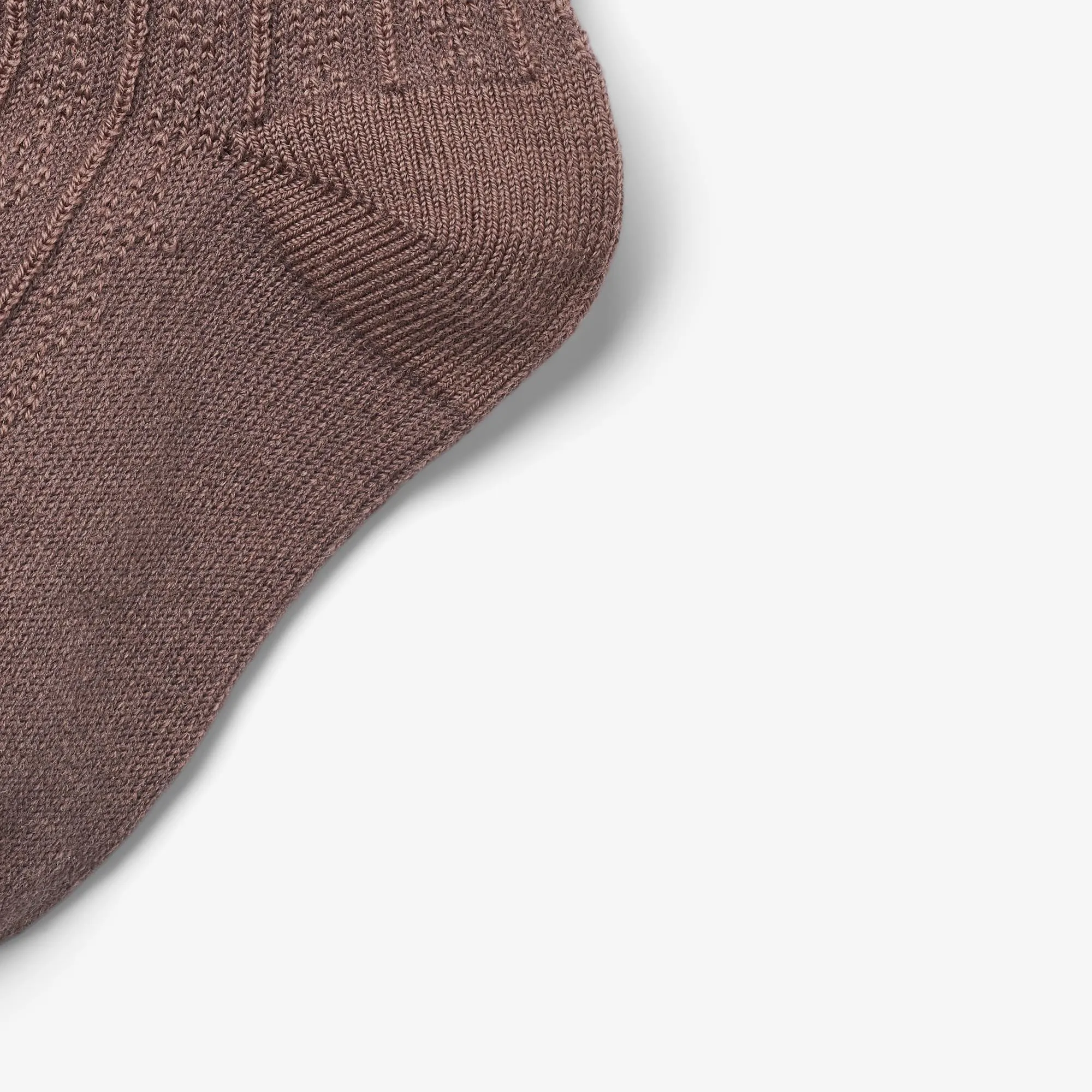 Wool Lace Socks Nora - shadow brown
