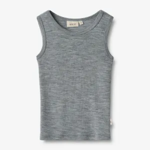 Wool Singlet Iggy - melange grey