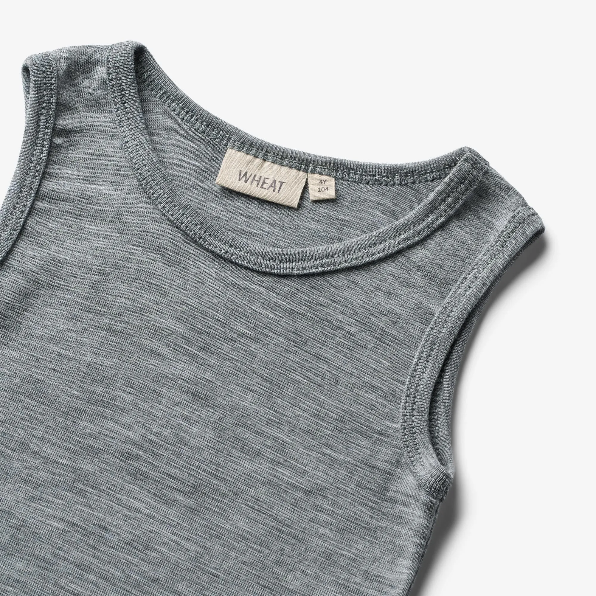 Wool Singlet Iggy - melange grey