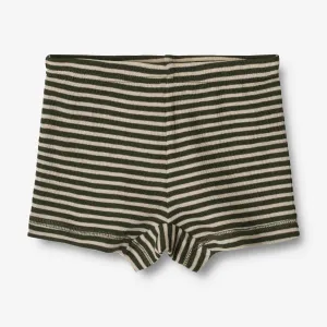 Wool Tights Avalon - green stripe
