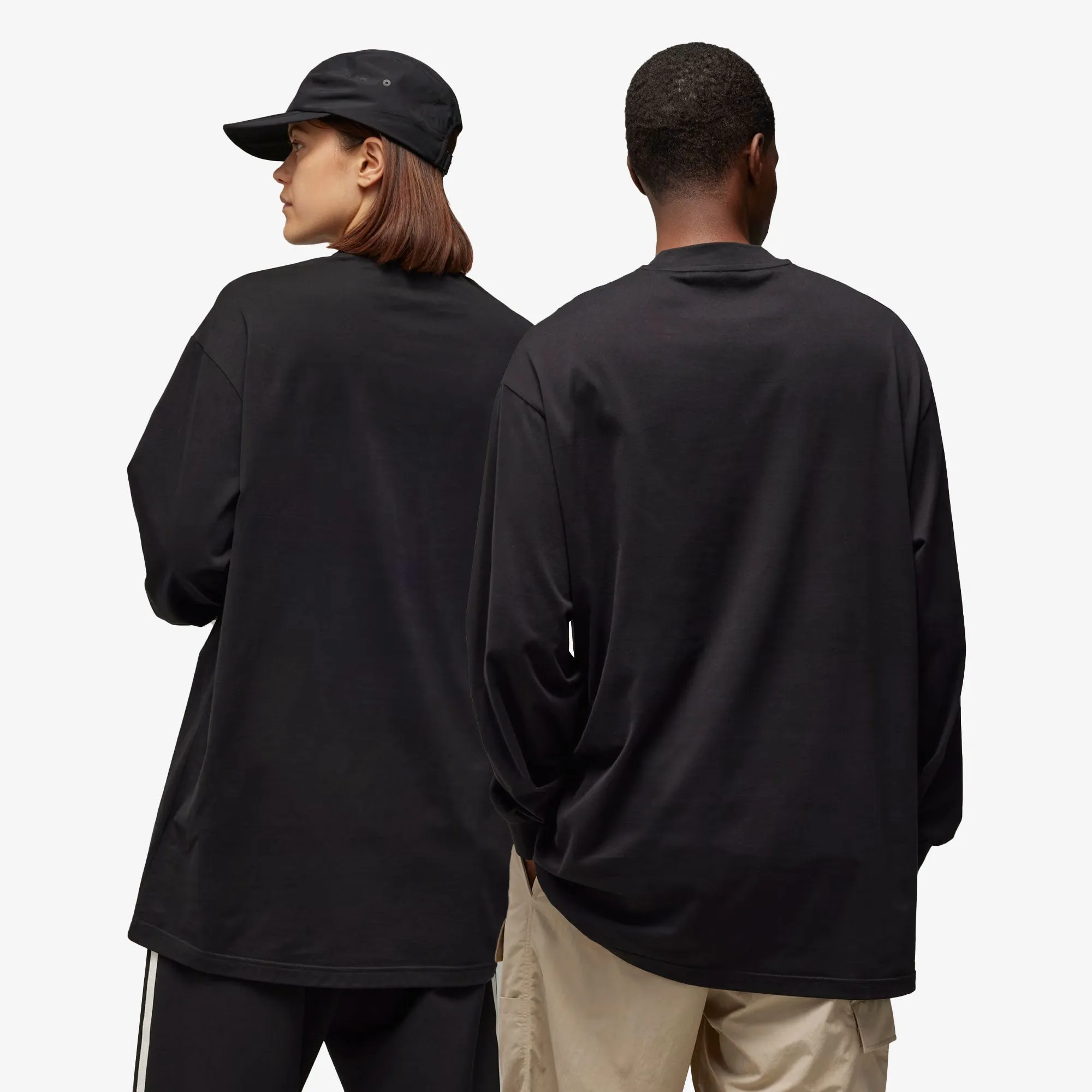 Y-3 | MOCK NECK TEE { BLACK